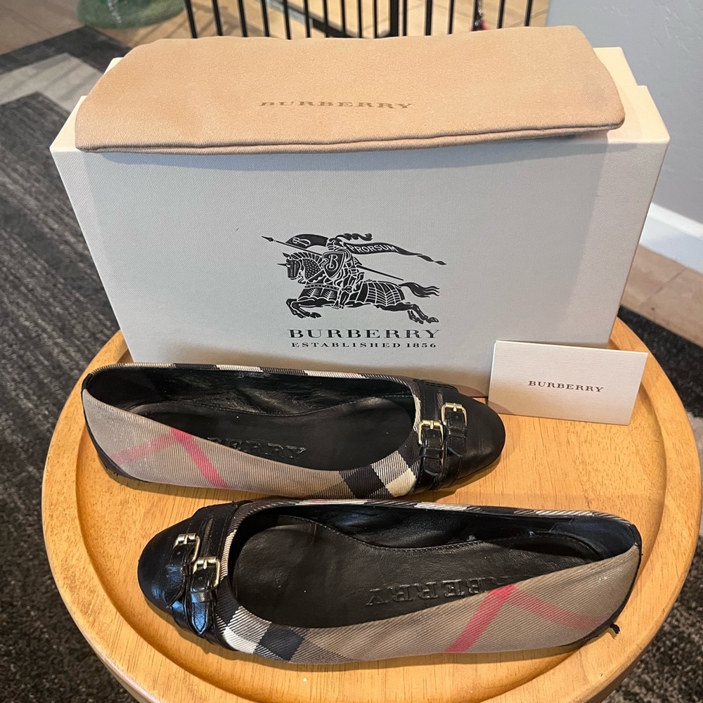 Burberry Haymarket Highsmith ballerina flat